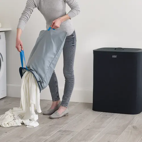 Joseph Joseph Zwarte wasmand 2x 45 liter Joseph Joseph