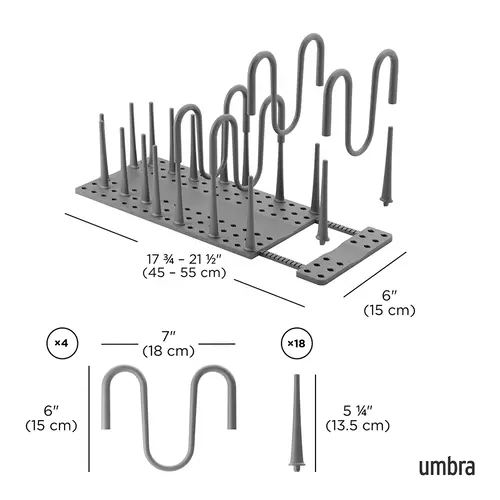 Umbra Keukenlade organizer verstelbare pinnen Umbra