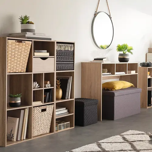 Five® Opbergmand zwart met franje Five® Five® Opbergmand zwart met franje Five®