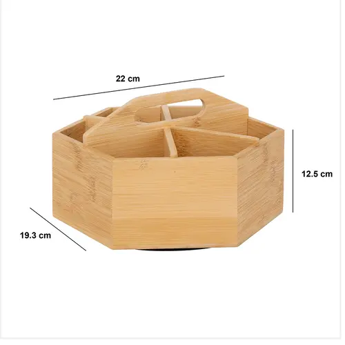 Five® Draaiplateau theezakjeshouder bamboe Five®