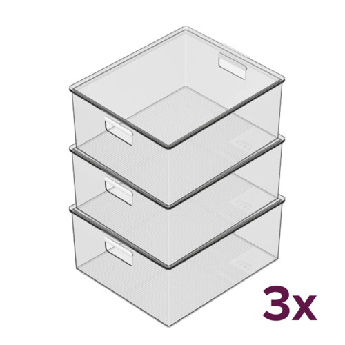 So Clever So Clever Opbergdoos large met deksel Classic Clear