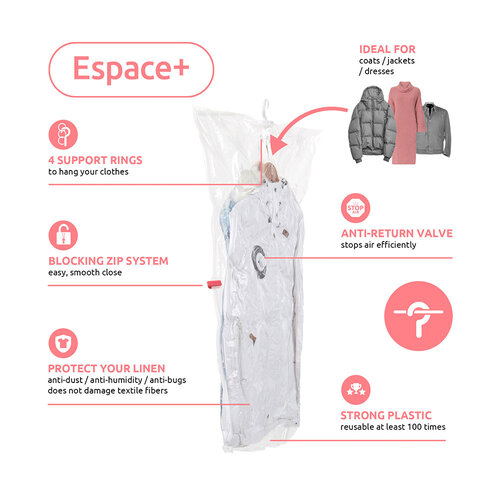 Compactor Kledingzak vacuüm 1x large Compactor