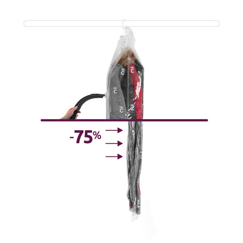 Compactor Kledingzak vacuüm 2x medium + large Compactor