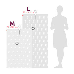 Kledingzak vacuüm 2x medium + large Compactor