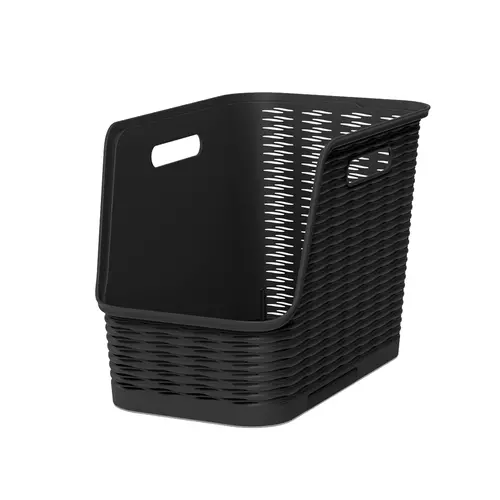 Ezystorage Kunststof zwarte mand 14 liter open voorzijde Ezystorage