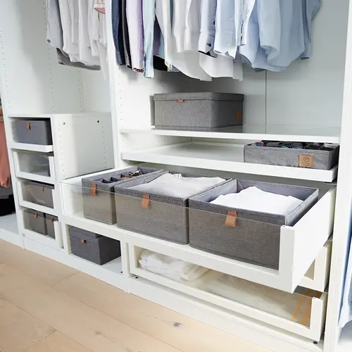 Store It Lade mandje grijs kledingkast 2x large Store It