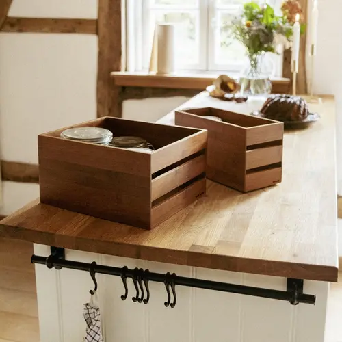 Wenko Stapelbaar bamboe kistje medium Wenko