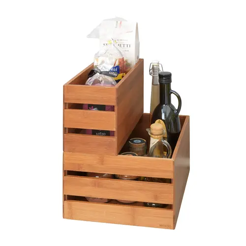 Wenko Stapelbaar bamboe kistje medium Wenko