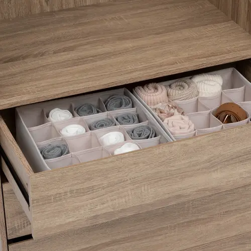 Five® Lademandje kledingkast organizer 2-vaks Five® - Dressy+