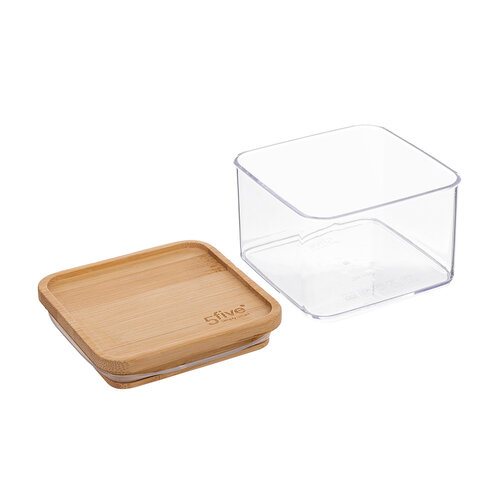 Five® Luchtdichte voorraadbus 500ml bamboe deksel Five®