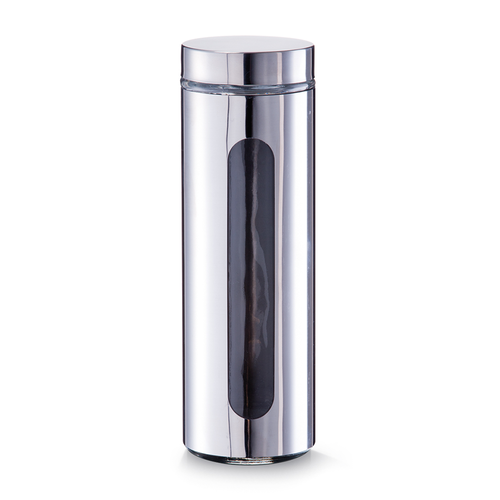 Zeller Present Glazen voorraadpot 1.7 liter RVS Zeller Present Zeller Present Glazen voorraadpot 1.7 liter RVS Zeller Present