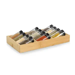 Zeller Present Bamboe kruidenrek lade inc. 12 potjes Zeller Present Bamboe kruidenrek lade inc. 12 potjes Zeller Present