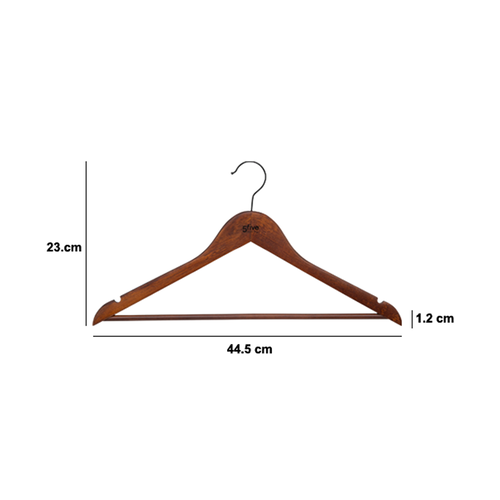 Five® Kledinghanger industriëel hout 2 stuks Five®