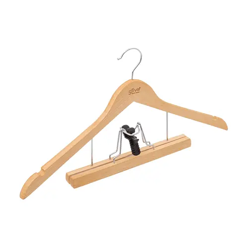 Five® Houten kledinghanger met broekhanger Five®