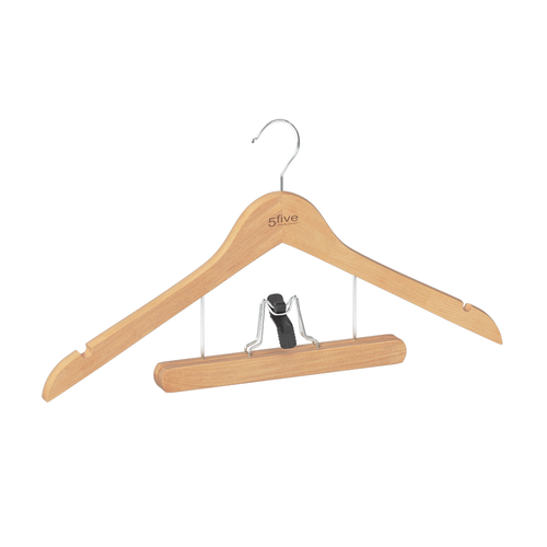 Five® Houten kledinghanger met broekhanger Five®