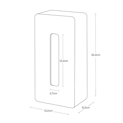 Yamazaki Zelfklevende tissuebox Tower Yamazaki