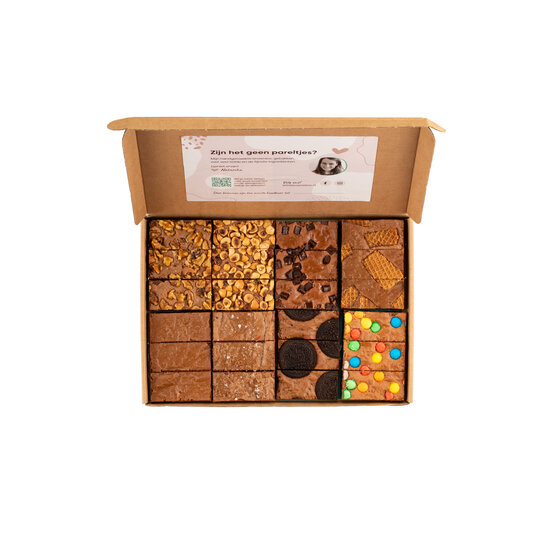 Alle favoriete smaken in één box | Brownies | 24 stuks