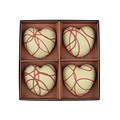 Witte Brownie Hearts