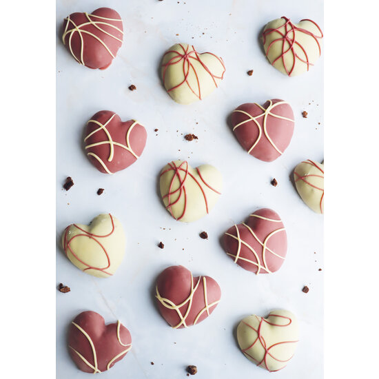 Witte Brownie Hearts