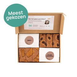 Aantal brownies: 12, Aantal smaken: 4