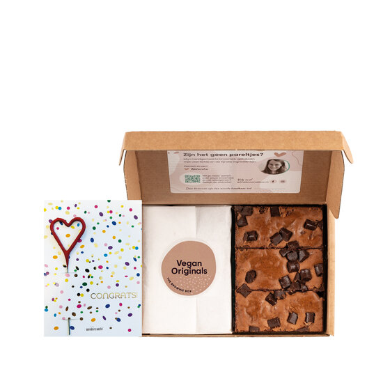 Congrats! | Vegan Brownies | Wondercard congrats