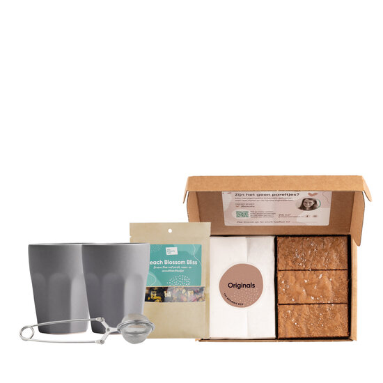 Voordeelcadeau: High tea box & Brownies | Brownies | Thee box