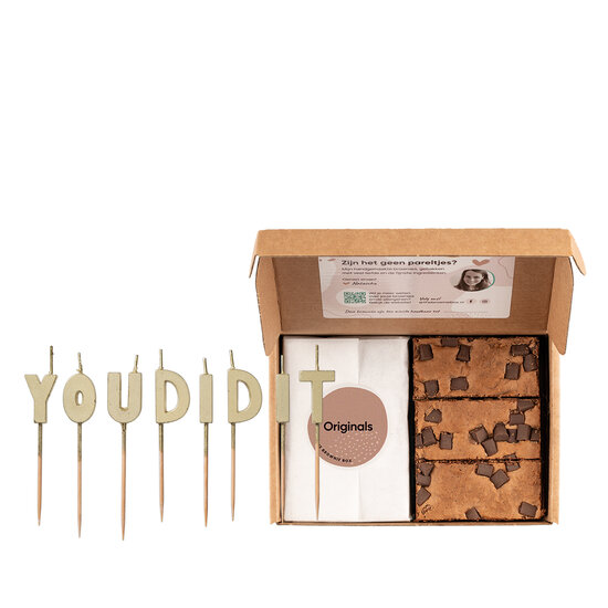 You did it | Brownies | kaarsjes