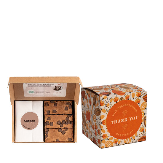 Voordeelcadeau: 'Thank you' growing kit  & Brownies