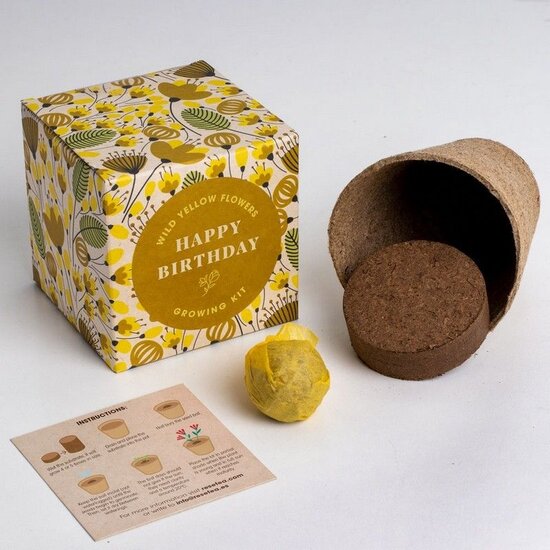 Voordeelcadeau: 'Happy Birthday' growing kit  & Brownies