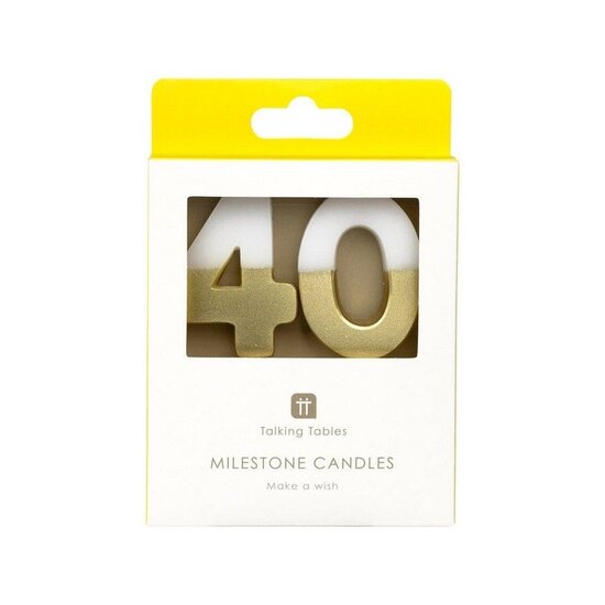 Hoera, jij bent 40 jaar! | Brownies | Verjaardagskaarsjes 40