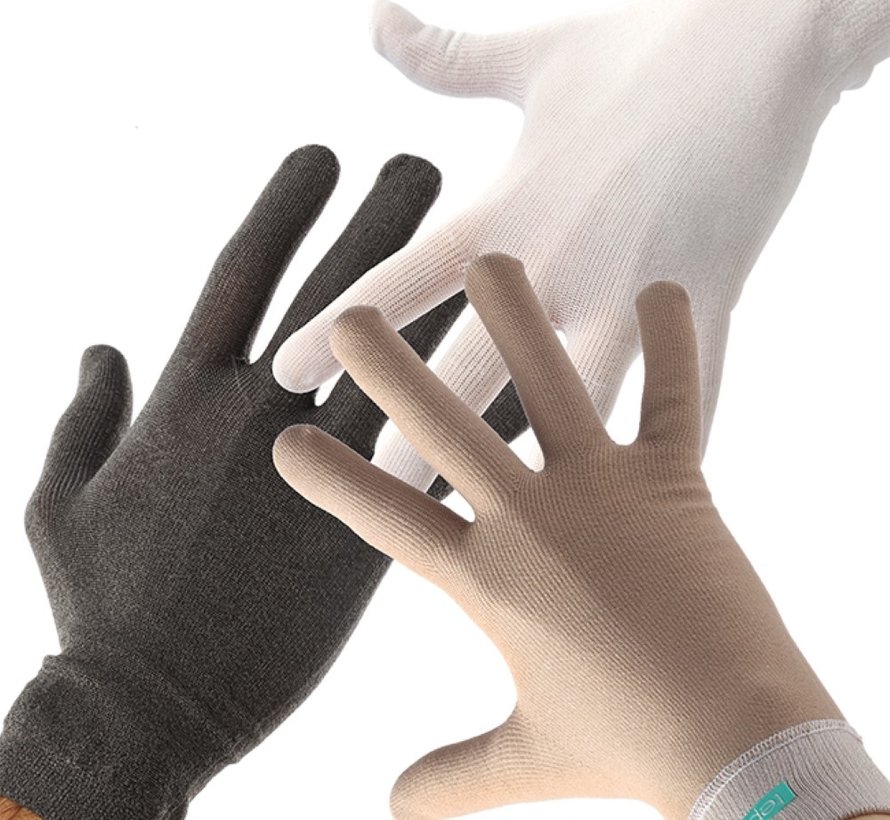 Paquete de 3 guantes para eczema.