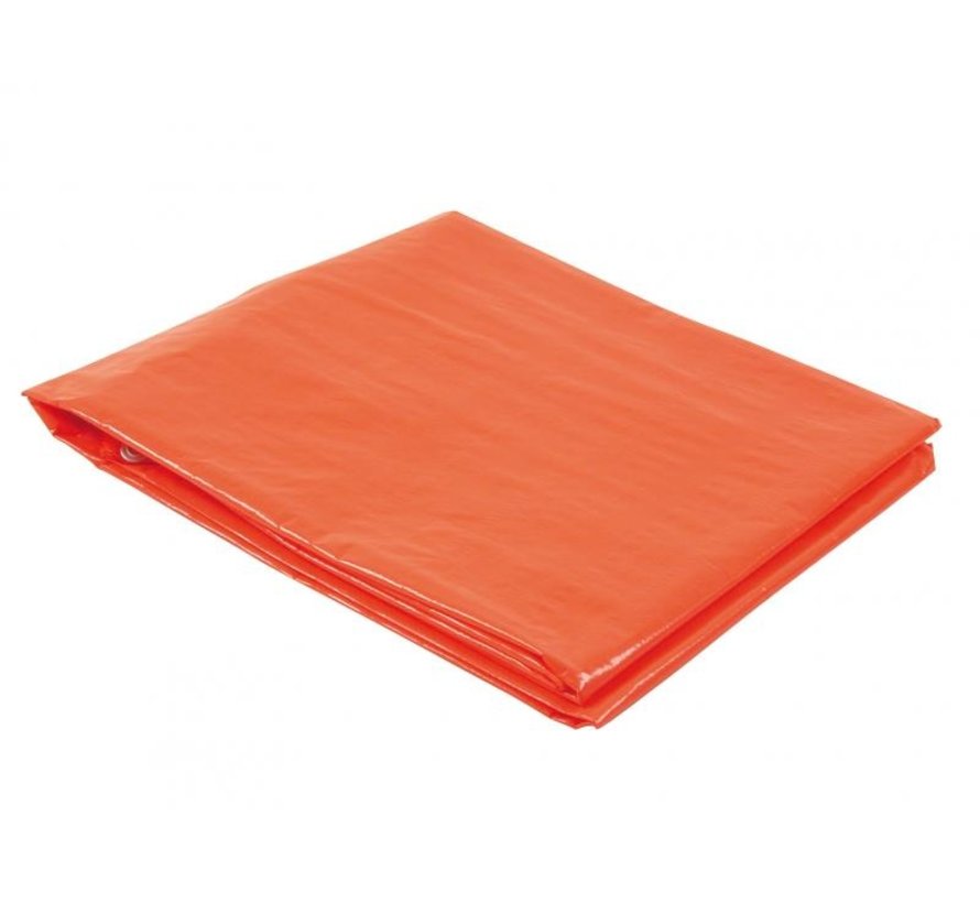Afdekzeil polyethyleen 8x10m oranje