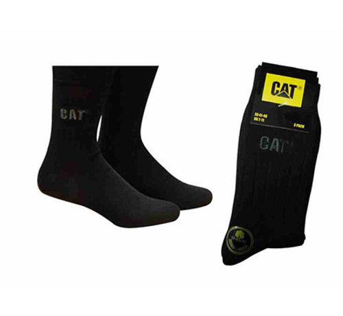 Cat CAT sokken Classical zwart maat 41-46 bundel 3 paar