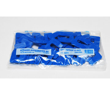 GB GB uitvulplaatjes 4 mm blauw zak 48 stuks