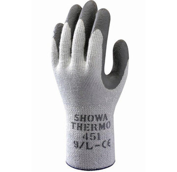 Showa Handschoen Showa 451 Thermo grijs met donker grijs geruwde latex coating palm maat 9 / L