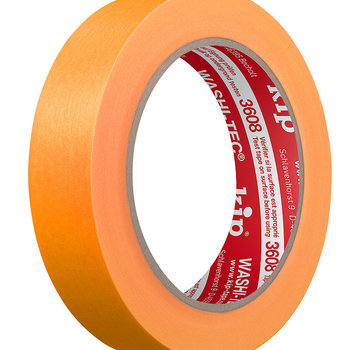 Kip Kip 3608 Fineline Tape Washi-Tec 24mm rol 50m oranje Standaard kwaliteit