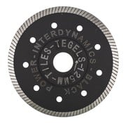 InterDynamics® InterDynamics® Black Power Tegels Standard diamantzaagblad 125mm, asgat 22.23mm