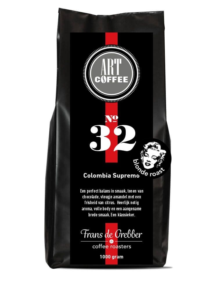 ARTcoffee Colombia Supremo koffie 32 -Blond Roast