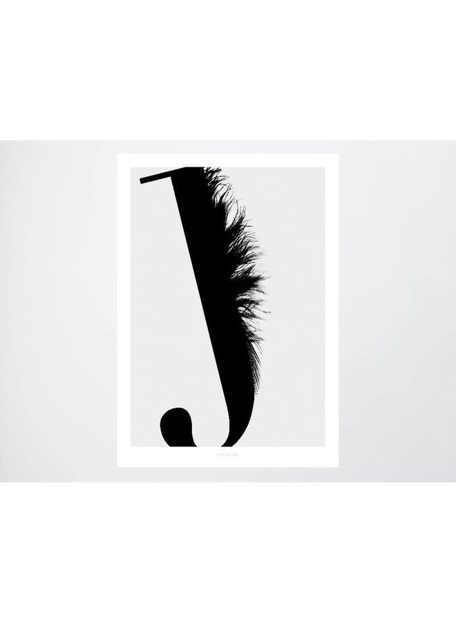 Poster "ABC Flying Letters - J" von typealive