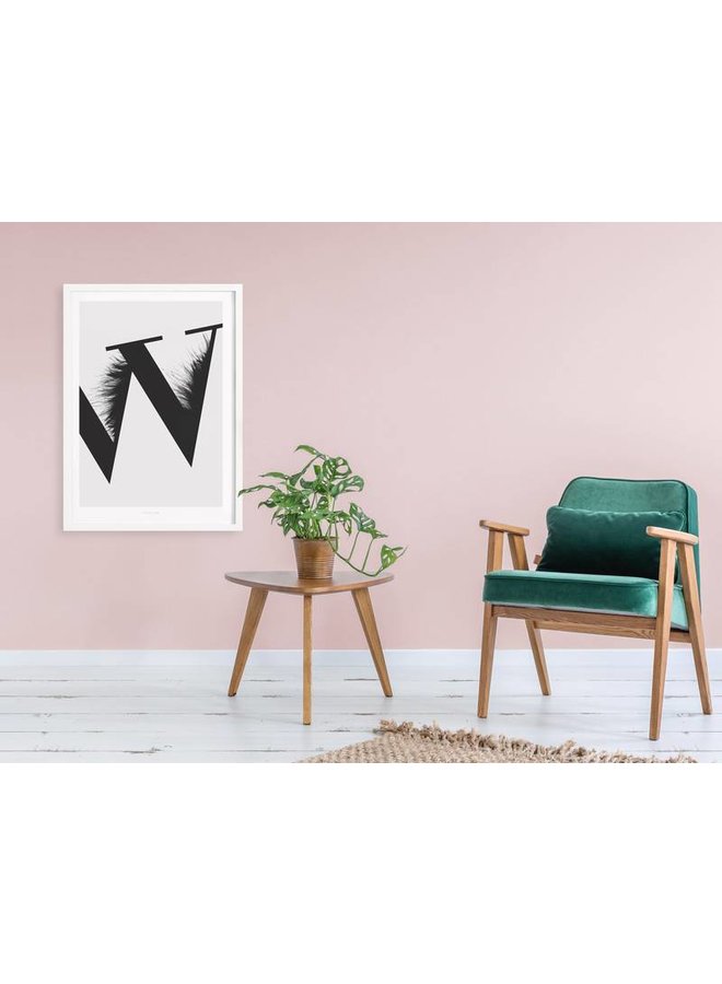 Poster "ABC Flying Letters - W" von typealive