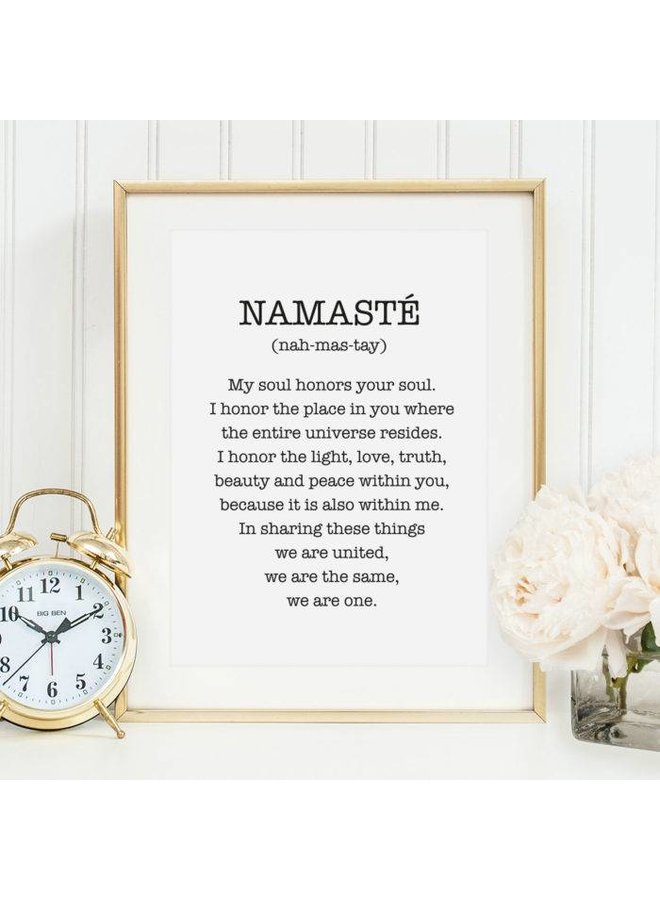 Poster "Namasté" von Tales by Jen
