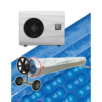 thumb-Heat pump with cover for swimming pool 4x8m-1