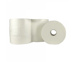 Eigen merk Toiletpapier Jumbo Maxi, 6x 380M, 2-laags, cellulose, wit