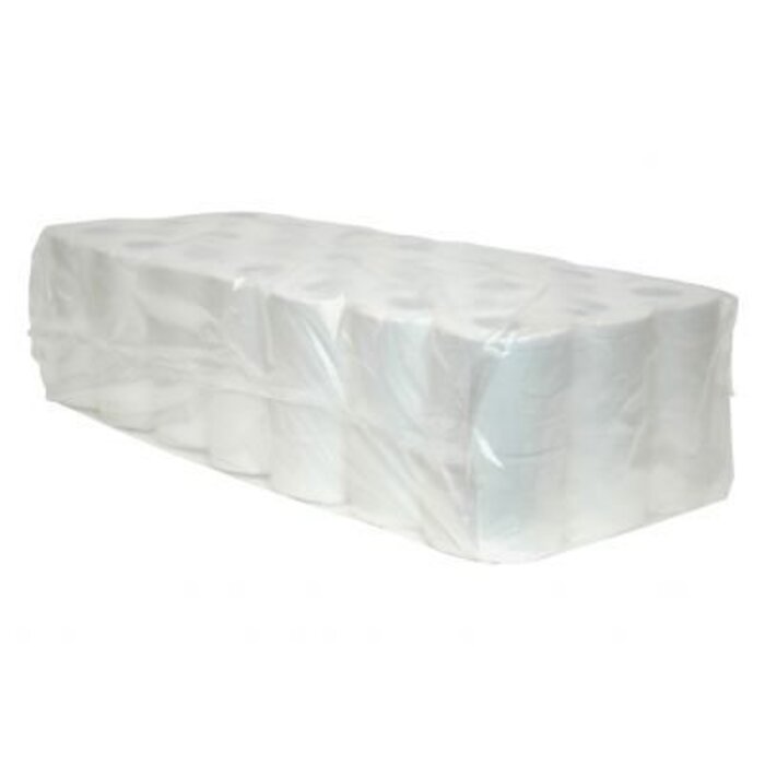 Eigen merk Toiletpapier Traditioneel, 400 vel, 2-laags, cellulose wit, 40 rollen