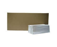 Eigen merk Vouwhanddoekjes Z-vouw, 1-laags, naturel, 5000 stuks