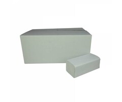 Eigen merk Vouwhanddoekjes Z-vouw, 2-laags, recycled tissue wit, 3200 stuks