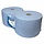 Euro Products 1-laags Industriepapier Euro blauw recycled
