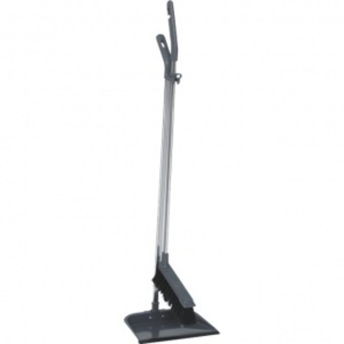 Vikan Set stofblik en handveger met lange steel