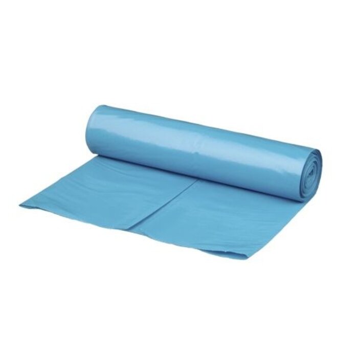 Eigen merk Containerzakken 65/25 (90) x140cm, T70, Blauw (10 rollen)