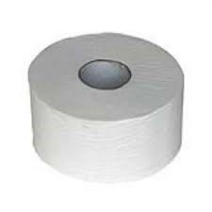 Eigen merk Toiletpapier Jumbo Mini, 12x 180M, 2-laags, cellulose, wit